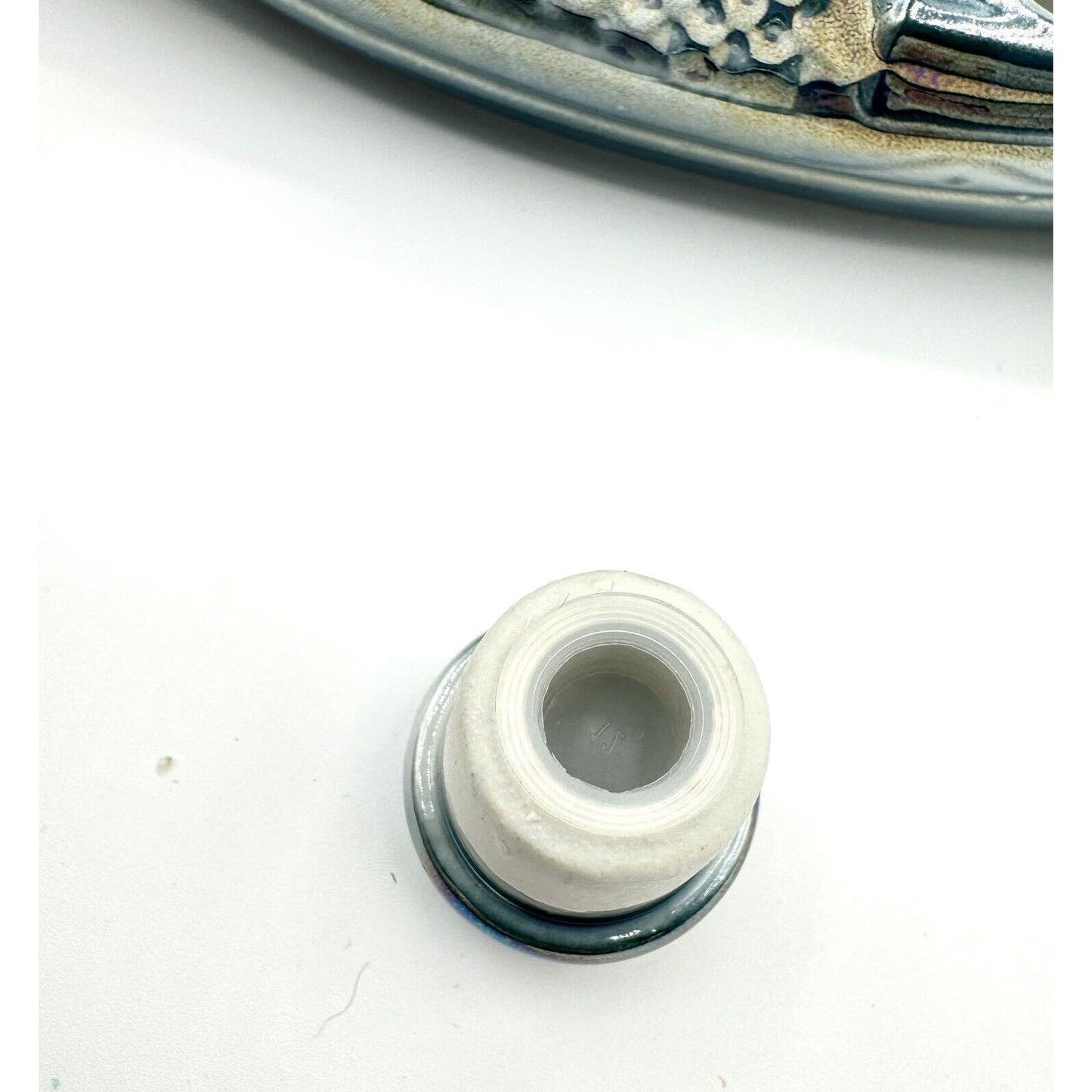 Porcelain De FranceVintage Porcelain De France Blue Lusterware Gondola Condiment Boat RARE!! - Black Dog Vintage