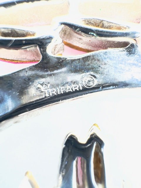 TrifariRare Crown Trifari Pink And Clear Rhinestone Brooch - Black Dog Vintage