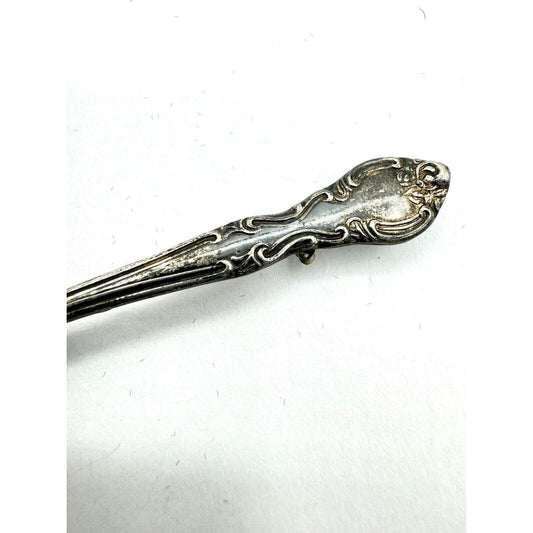 UnbrandedVintage Antique Sterling Silver Spoon Brooch Pin 3.9 Grams Beautiful - Black Dog Vintage
