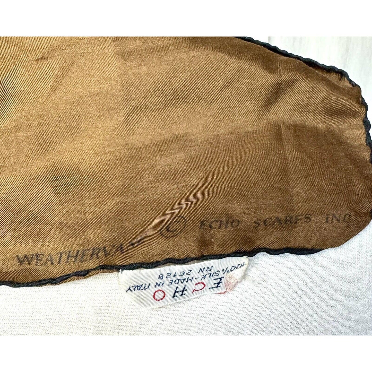 EchoEcho Vintage Weathervane 100% Silk - Rooster - Made In Italy Square Scarf 30x30 - Black Dog Vintage