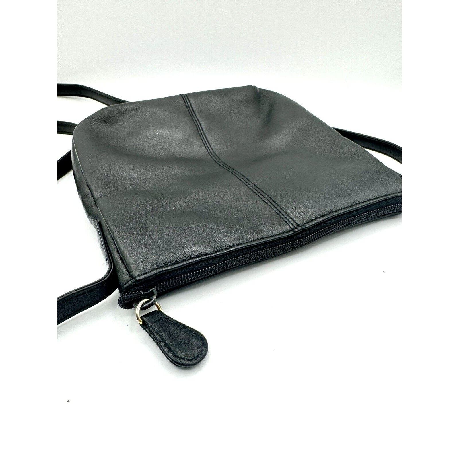 Etienne AignerVintage Etienne Aigner Soft Black Leather Mini Minimalist Shoulder Bag - Black Dog Vintage
