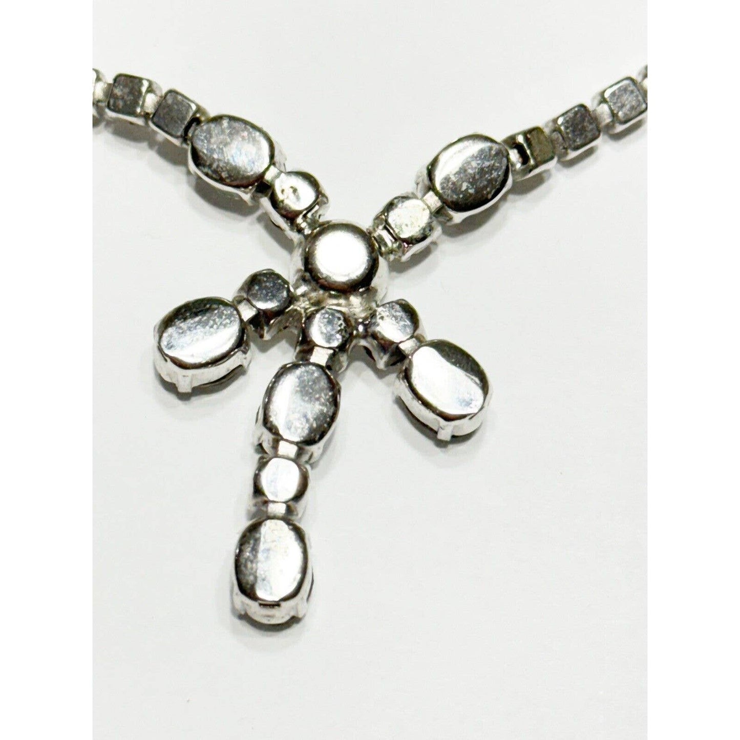 kramerSIGNED KRAMER Vintage Necklace Clear And Black Diamond Rhinestone Deco Style - Black Dog Vintage