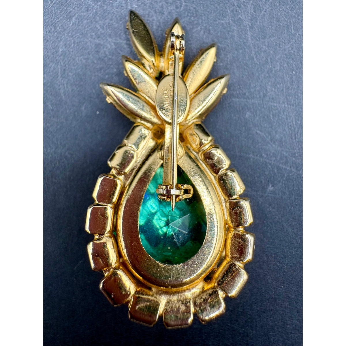 Alice Caviness Pineapple Brooch And Earrings Set