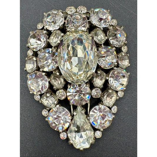 Vintage Eisenberg Original Large Art Deco Fur Clip
