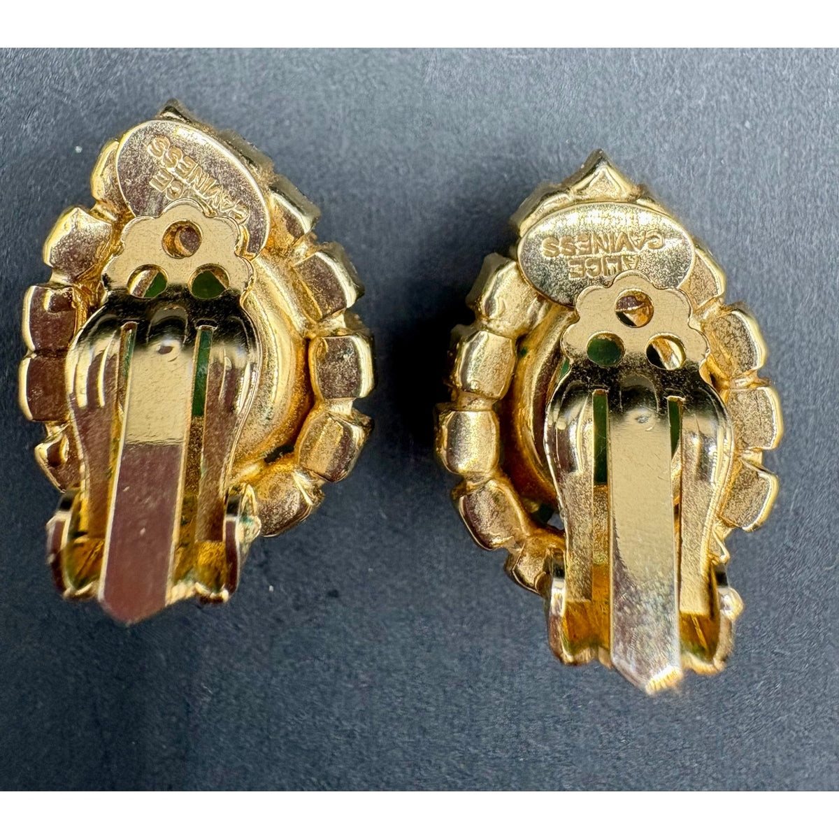 Alice Caviness Pineapple Brooch And Earrings Set