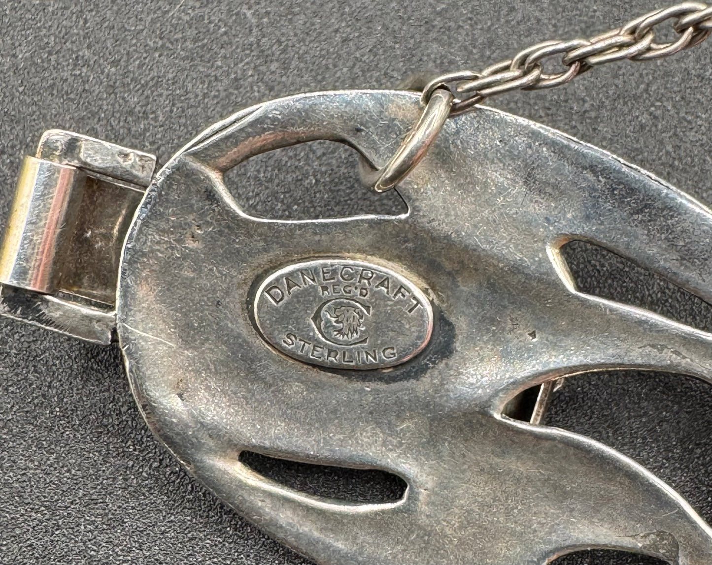 Vintage Danecraft Sterling Sliver Calla Lily Bracelet