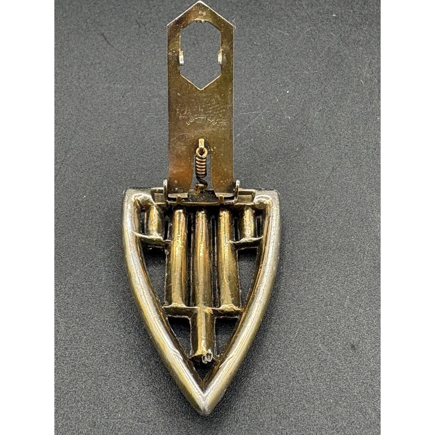 Unsigned 1930’s Fruit Salad Dress Clip - Possible Coro 1.25”x 1.75”