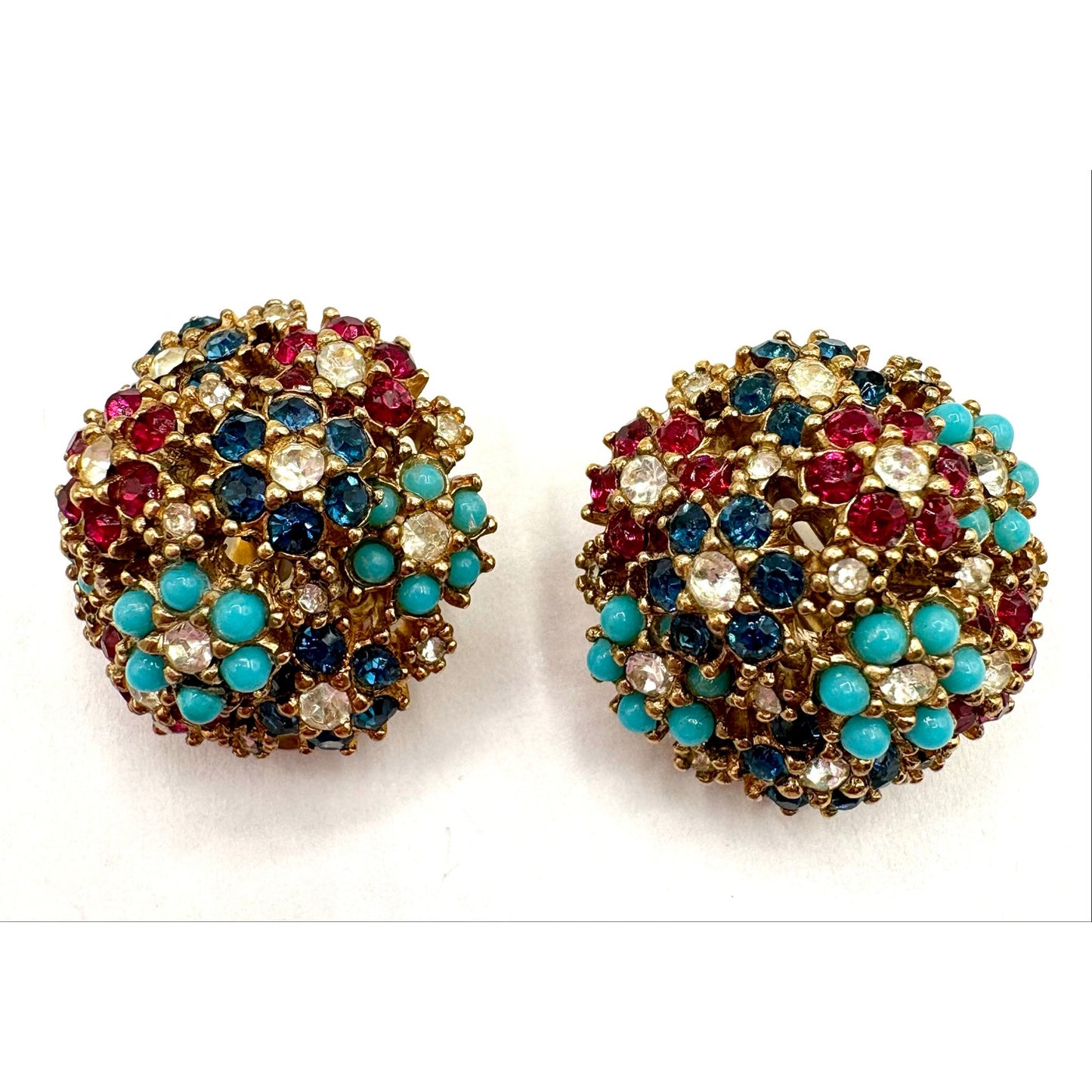 Vintage CINER 1960s Floral Jewelry Set