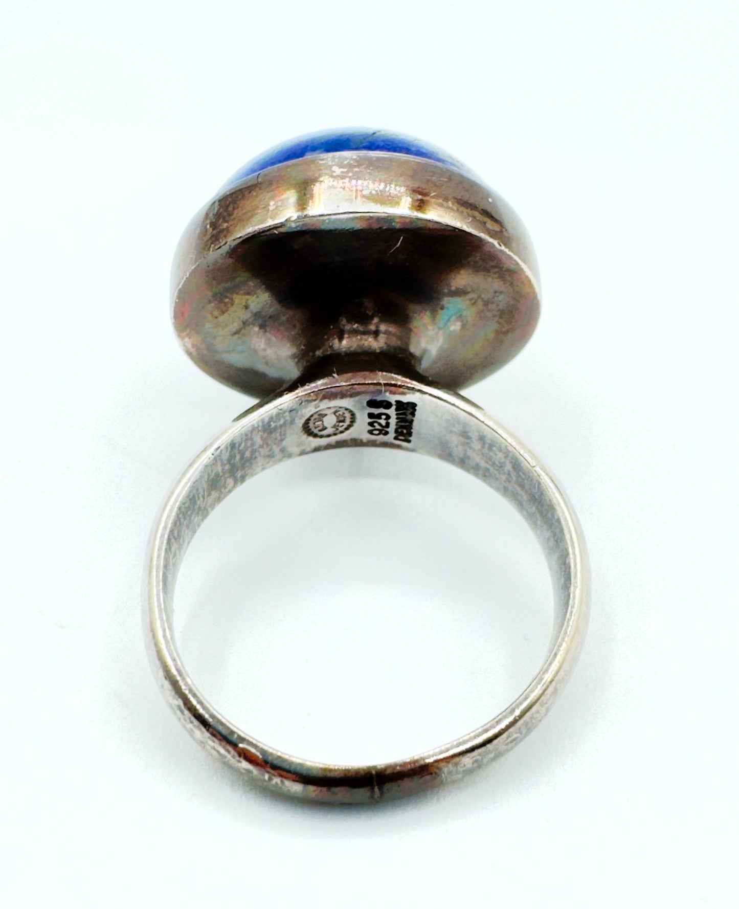 Black Dog VintageGeorg Jensen MCM Modernist Lapis Lazuli Sterling Ring Size 6 - Black Dog Vintage