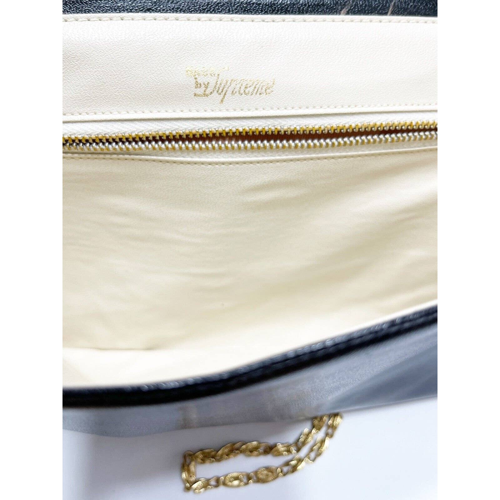 Bags by SupremeBags By Supreme Patchwork Snakeskin Black Clutch Shoulder Handbag RARE Excellent - Black Dog Vintage