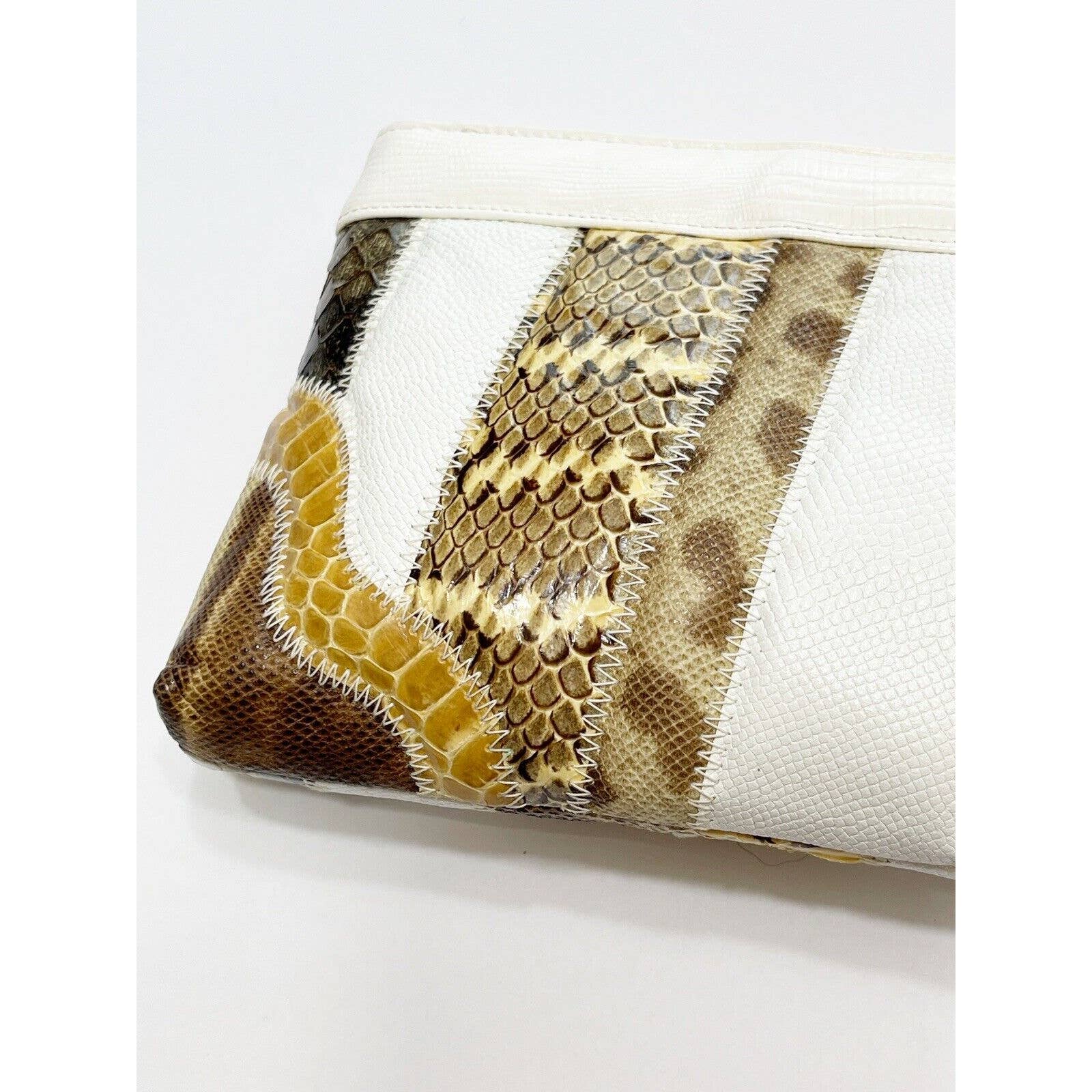 Bags by SupremeBags By Supreme Vintage Patchwork Exotic Clutch Shoulder Hand Bag Deadstock Tags - Black Dog Vintage