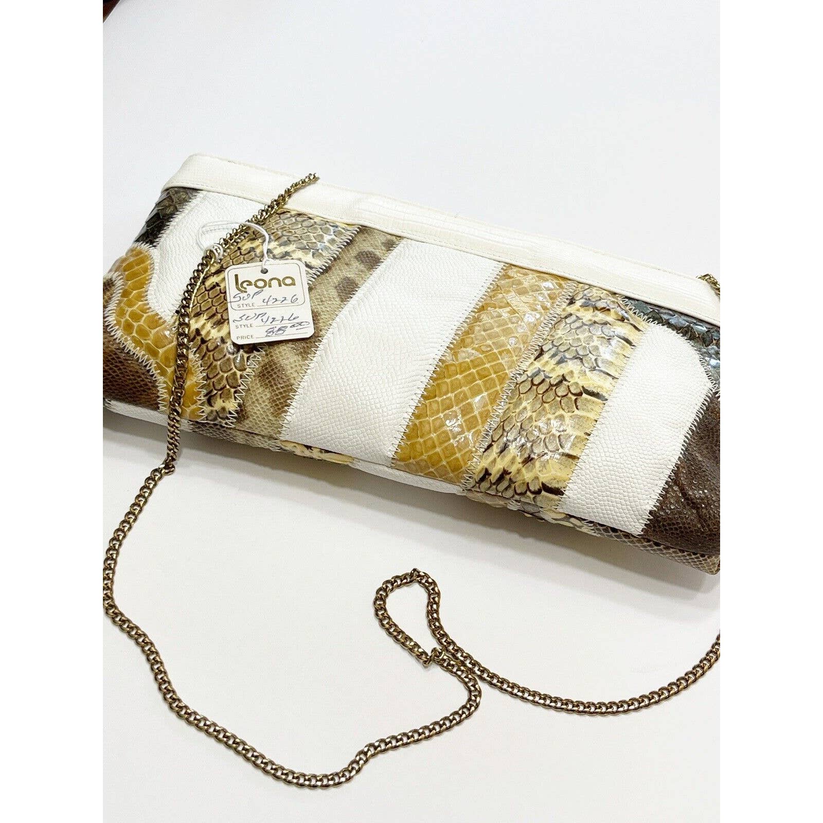 Bags by SupremeBags By Supreme Vintage Patchwork Exotic Clutch Shoulder Hand Bag Deadstock Tags - Black Dog Vintage