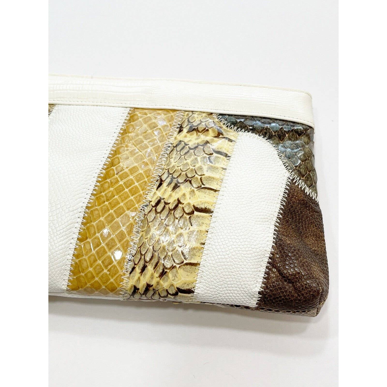 Bags by SupremeBags By Supreme Vintage Patchwork Exotic Clutch Shoulder Hand Bag Deadstock Tags - Black Dog Vintage