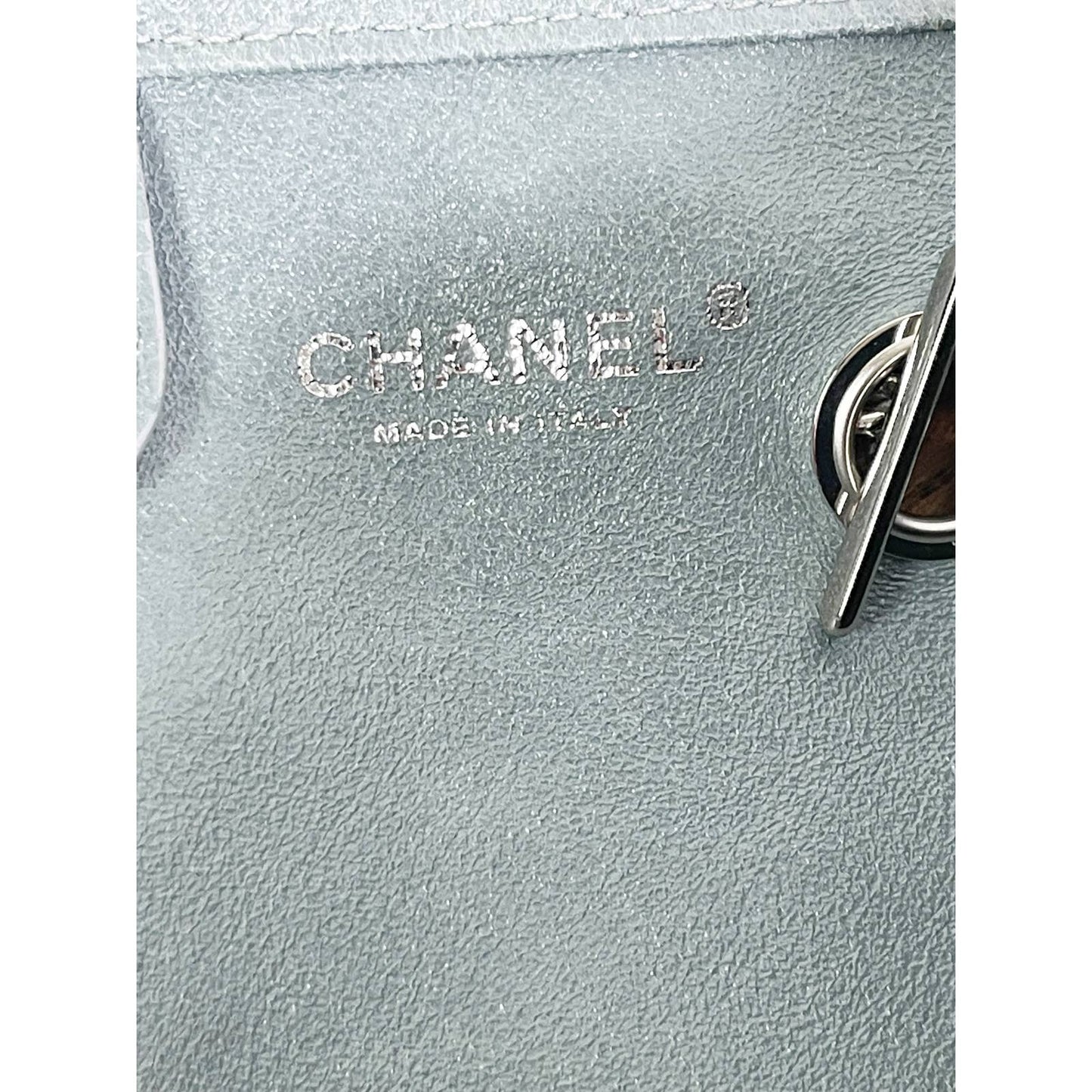 CHANELChanel Vintage Camilia Chain Strap Tote Bag / Handbag - Karl Lagerfeld - Rare! - Black Dog Vintage