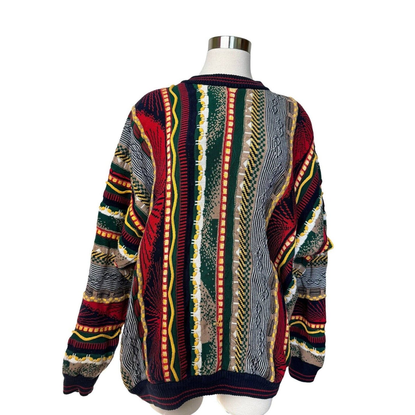 CoogiCoogi Mens Sweater -Missing Tag- Cotton Colorful - XL/XXL - Black Dog Vintage