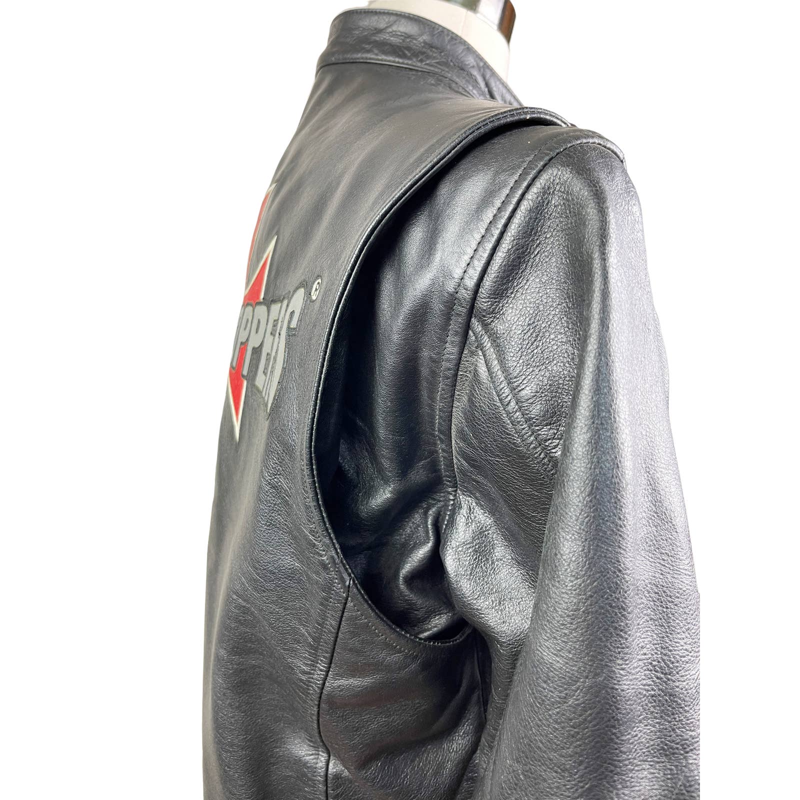 detroit choppersDetroit Choppers Mens Motorcycle Jacket Black Leather Iconic D Templar Cross - Black Dog Vintage