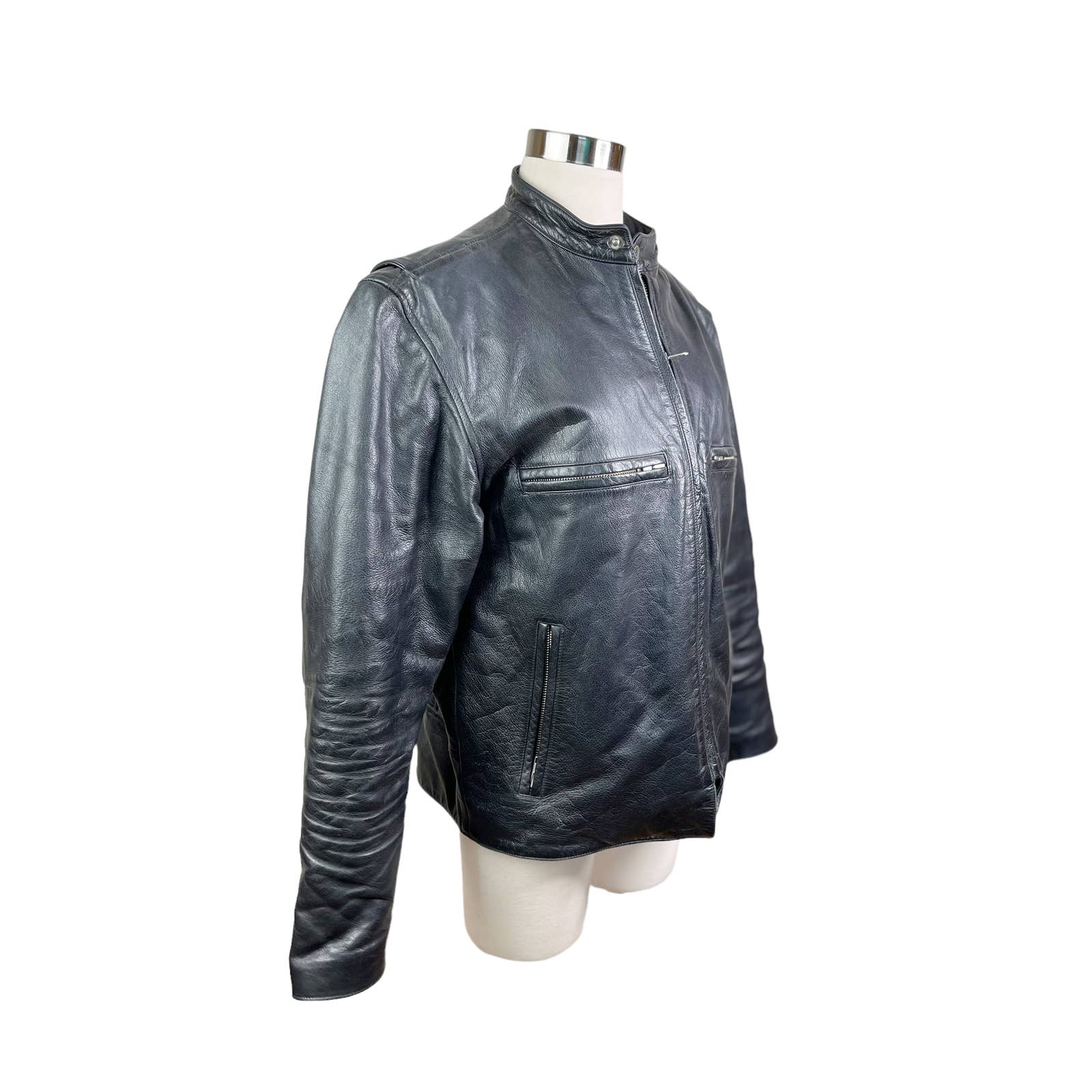 detroit choppersDetroit Choppers Mens Motorcycle Jacket Black Leather Iconic D Templar Cross - Black Dog Vintage