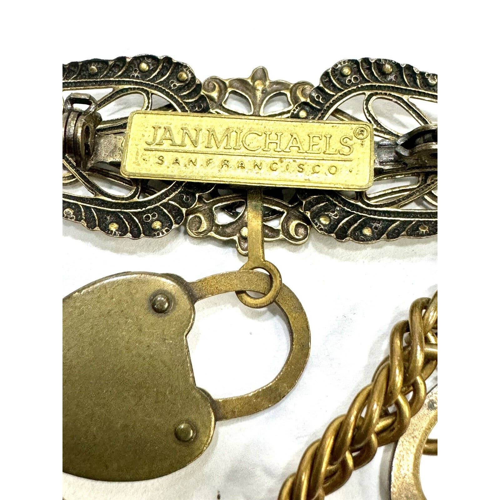 Jan MichaelsSteampunk Keys To My Heart Dangle Brooch Pin by Jan Michaels - Black Dog Vintage