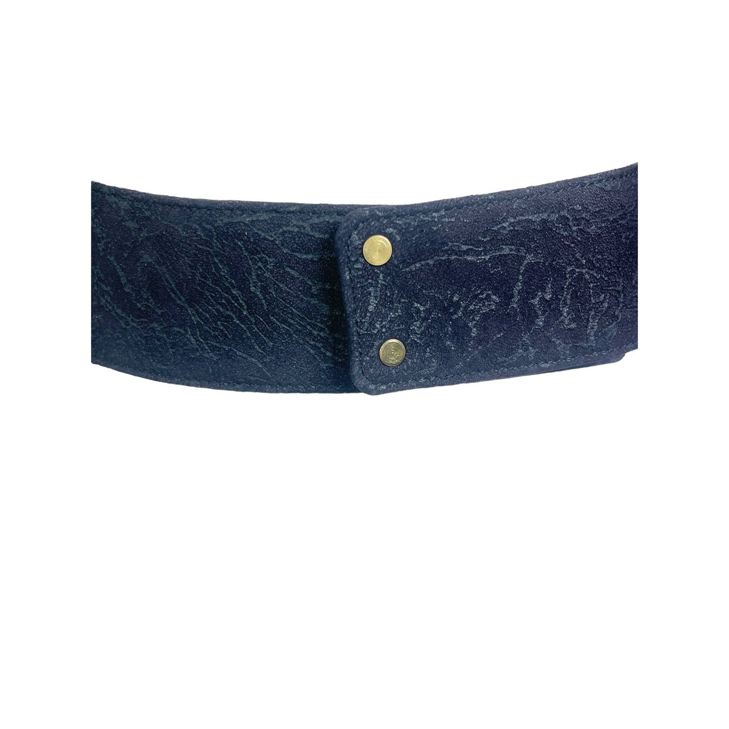 Leo IsbaLeo Isba Vintage 1980's Suede Patchwork Jeweled Leopard Waist Cincher Belt - Black Dog Vintage