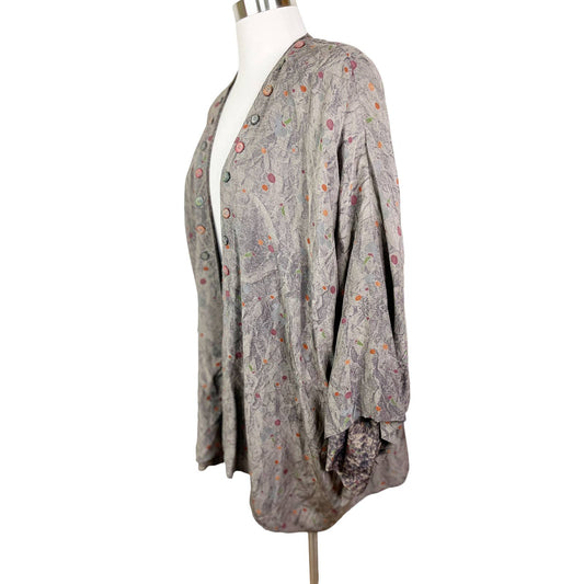 Platinum by Dorothy SchoelenPlatinum By Dorothy Schoelen Vintage Open Front Kimono Style Blazer Jacket - Black Dog Vintage